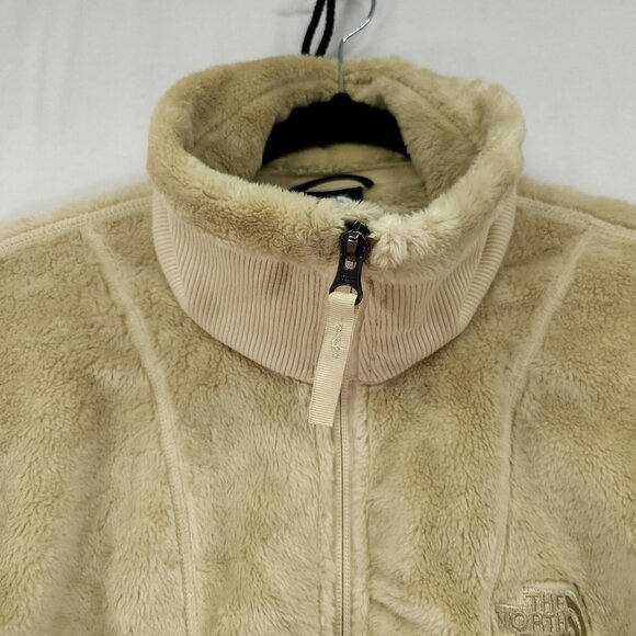 The North Face Osito Lux Jacket Women's Medium Beige Long Sleeve Full Zip - Picture 15 of 16